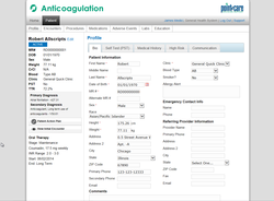 Point of Care Patient Data Import Screen